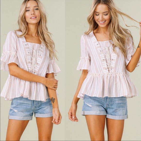 Aluna Levi Tops - 🆕❗️LAST ONE❗️ALUNA LEVI STRIPED TOP